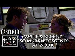 Castle Season 5 "So Married" Scenes At Work Castle and Beckett Caskett Scenes HD