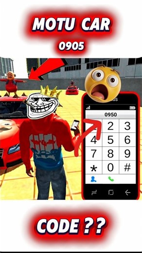 Motu car 😱 ka cheat code* 🤑 || Indian bike driving 3d || #gaming #trending#shortsviral#gta #gameplay