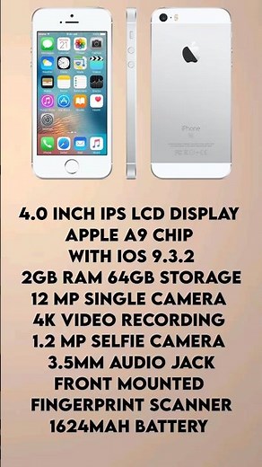 every iphone se specs #shorts #iphonese #iphone #evolution