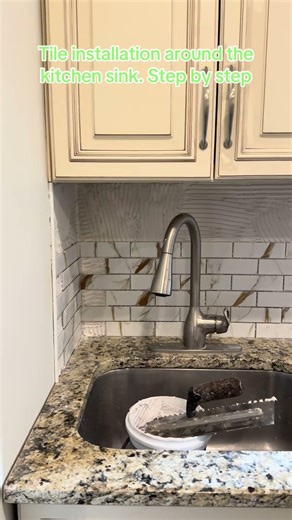 Tile Installation Around Kitchen Sink | Home Improvement Project