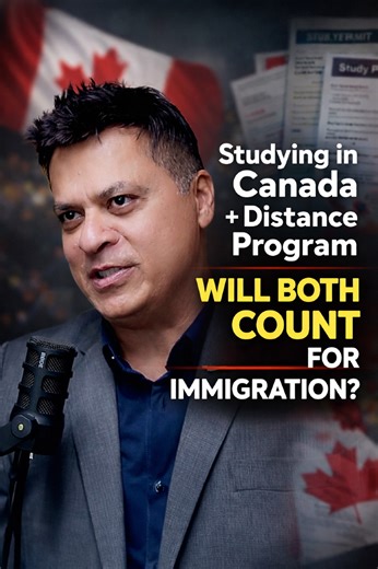 🇨🇦 If I am studying in Canada as an international student and also enrolled in a distance learning program at the same time, will immigration authorities consider both programs together for my application? Kubeir Responds!