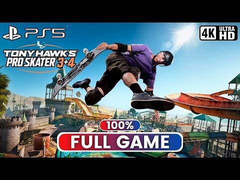 TONY HAWK'S PRO SKATER 3+4 | 100% Full Game (PS5 Gameplay 4K 60FPS)