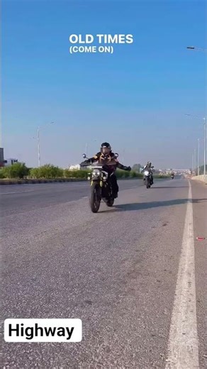 Highway Ride Mode ON 🛣️🏍️