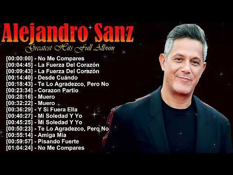 Top 20 Canciones de Alejandro Sanz – Baladas Románticas y Pop Español – Álbum Completo