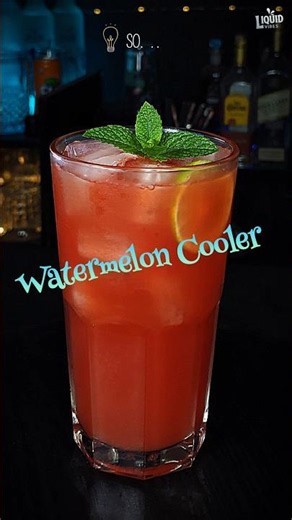Watermelon Cooler | Easy vodka cocktail recipe #shorts
