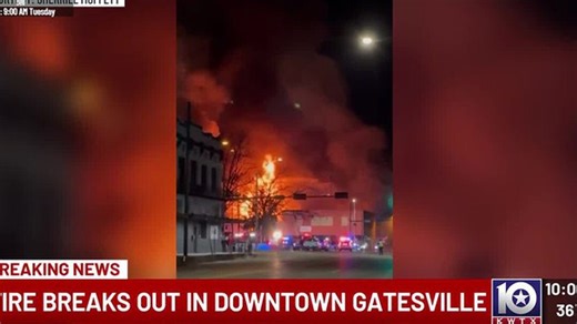 Major fire burning in downtown Gatesville | Haystack News