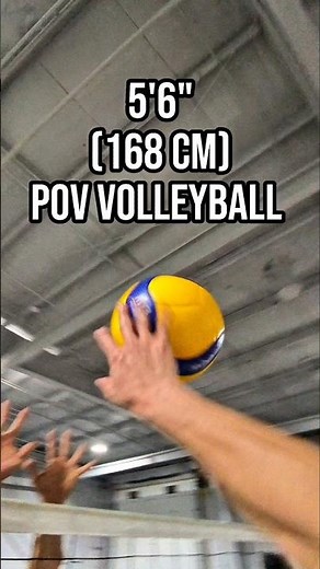 POV: playing volleyball as an undersized athlete at 5’6 🏐