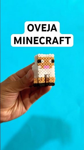 I MADE A MINECRAFT SHEEP OUT OF HAMA BEADS #minecraft #hamabeads #sheep