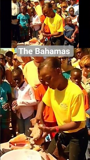 Conch Cracking 🐚Bahamian Music 🎶 Heritage Festival George Town, Exuma, Bahamas 🇧🇸 #travel #music