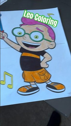 Little Einsteins Leo Coloring from Disney Coloring Book! ‪@Philly-channel-‬