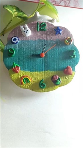 Cute Mini Clock from Cardboard 🕒 #shorts #youtubeshorts #viral #trending