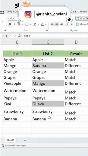 The Fastest Way to Find Matching Data in Excel ⚡ #ExcelTips
