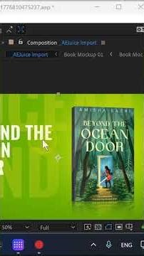 How to Edit a Book Mockup in After Effects #shorts