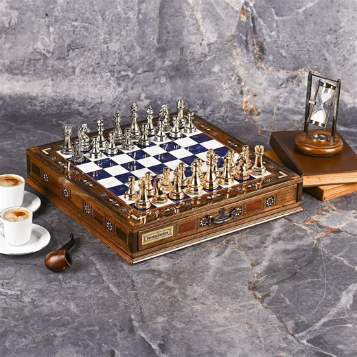 Personalized Handmade Chess Set – Meaningful Valentine’s Gift & Anniversary Keepsake - Etsy