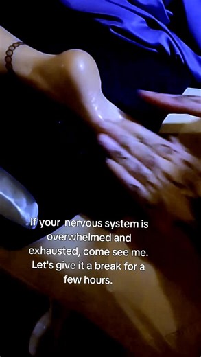 Sometimes your nervous system just needs a break from our crazy world and lives. This is where a nurturing massage can be the break you body is desperately asking for. #therapy #massage #love #mentalhealthmatters #tattoo