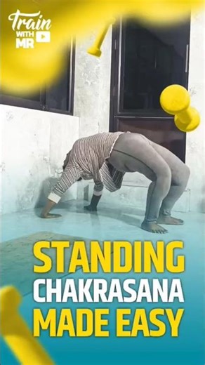 How to Do Standing Chakrasana with Wall Support | Safe Wheel Pose Tutorial
