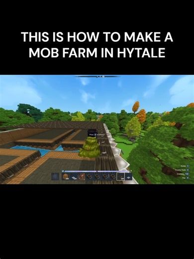 this is how to make a mob farm in #hytale | hytale