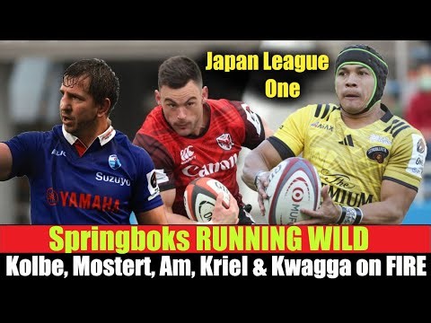 Springboks RUNNING WILD in Japan League One – Kolbe, Mostert, Am, Kriel & Kwagga on FIRE