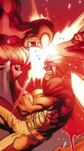 Cyclops actually beats Wolverine every time 🔴 #xmen #comics #marvel