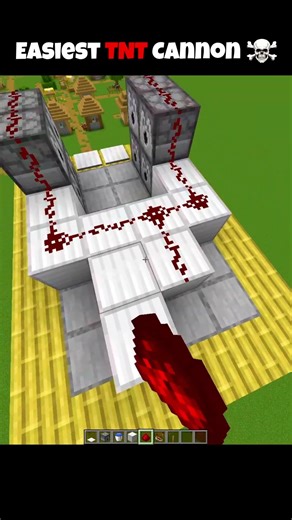 This Is the Easiest TNT Cannon in Minecraft ☠️💥 #minecraft #shorts