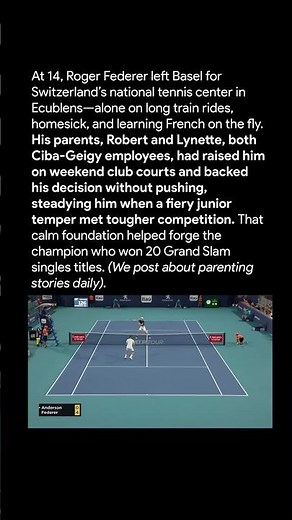 Roger Federer: He Learned French and Patience the Same Year