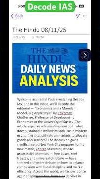 The Mamdani Model: Designing Sustainable Welfarism for Modern Economies #shorts #thehindu #upsc #ias