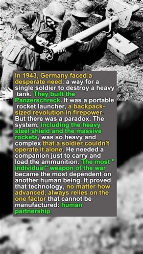 The "Individual" Weapon That Required Two People! 🚀💥 #WWII #History #Engineering #soldierlife #usa