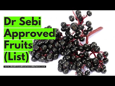 DR SEBI APPROVED FRUITS List (From the NUTRITIONAL GUIDE)