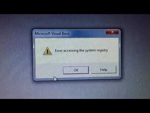 Vb6 error accessing the system registry