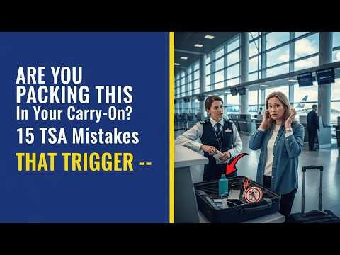 Are YOU Packing THIS in Your Carry-On? 15 TSA Mistakes That Trigger Secondary Screening EVERY Time