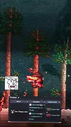 Deerclops, long battle!! It took several days to defeat him. #terraria #terrariaost