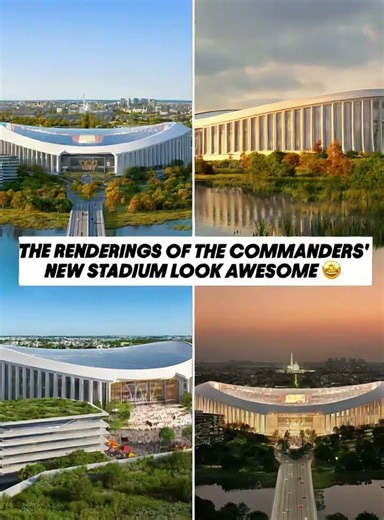 Commanders Reveal First Look at Their Future Stadium 👀✨
