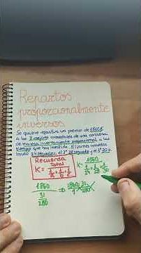 Problems involving inversely proportional division: what you need to know to do it perfectly ☺️💯