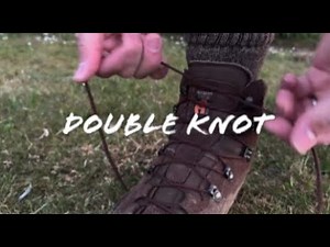 How to tie hiking/walking boots: Double Knot method