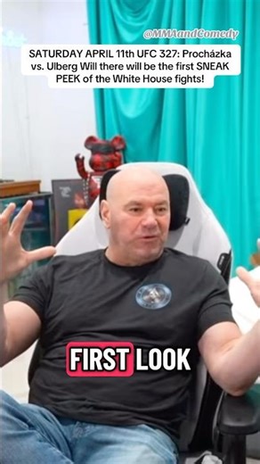 SNEAK PEEK of WHITE HOUSE FIGHTS @ UFC 327! #whitehouse #danawhite #ufc #mma #ufc327 #viral #mmanews