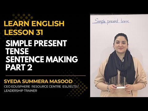 Lesson 31 Simple present Tense part 2