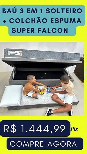 Kit Cama Baú + Colchão Em todas Medidas Solteiro , Casal , Queem , King e medidas especiais