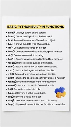 Python Basics You MUST Know #coding #python #shorts #reelitfeelit #reels #short #trending