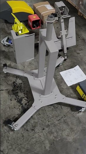 Unpacking the IPG Polyair PaperSpace X-Fill Machine.