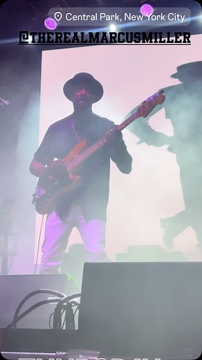 #nyc #jazz #slap #base #summerstage #centralpark #concert ##marcusmiller #music #genius #star #bigstar #thebest | Alla Kremeznaya