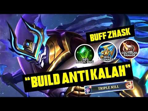 THIS BUILD'S DAMAGE IS UNREASONABLE!! ZHASK TOP GLOBAL 2026 NEW BEST BUILD GAMEPLAY BUFF ZHASK ML