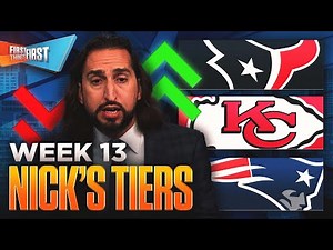 Chiefs & Pats ‘not the standings’, Texans surging, Who will be on top of Nick’s Week 13 Tiers? | FTF