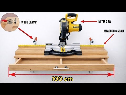 How to Build a Pro Miter Saw Station in Just 15 Minutes | woodworking tool upgrade – Part 2