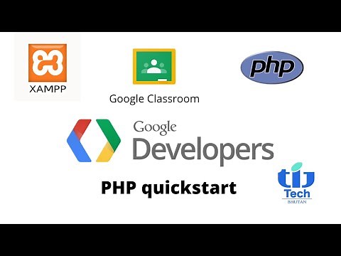 Google Classroom PHP Quickstart API