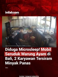 Kecelakaan lalu lintas terjadi di Jalan A. Yani Utara, Denpasar, pada Selasa (30/6/2026). Sebuah mobil bernomor polisi DK 1926 ADU diduga kehilangan kendali hingga menabrak sebuah warung ayam geprek yang sedang beroperasi. Sebelum menghantam warung, mobil tersebut terlebih dahulu menabrak dua sepeda motor yang terparkir di depan lokasi. Benturan keras membuat kedua motor terdorong ke dalam warung hingga menyebabkan dua karyawan berinisial L dan S tersiram minyak goreng panas dari wajan yang seda