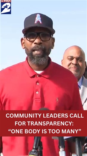 Travis McGee, South Park Super Neighborhood president, says “One body is too many” as he calls for transparency after 65 bodies were found in Houston over three years. | KPRC2 / Click2Houston