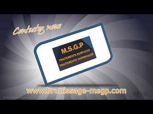 Brunissage sur acier, Phosphatations, Sablage, décapage, stabilisation : MSGP