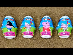🤩 Funny ASMR Surprise Eggs opening • Satisfying PEPPA PIG pudding egg with toys inside unboxing