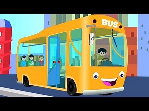 roue sur le bus | Bus Chanson | Chanson pour enfants | rimes le recueil | The Wheels On The Bus
