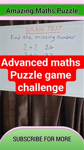Advanced maths Puzzle game challenge #maths